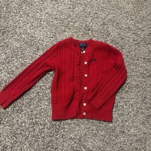 Polo by Ralph Lauren Vibrant Red Knit Sweater for Kids